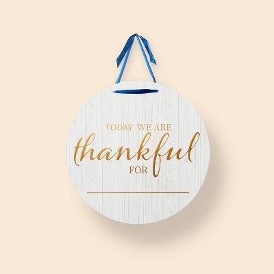 Thanksgiving Reusable &#39;Today We Are Thankful For&#39; Hanging Decor - Spritz&#8482; | Target