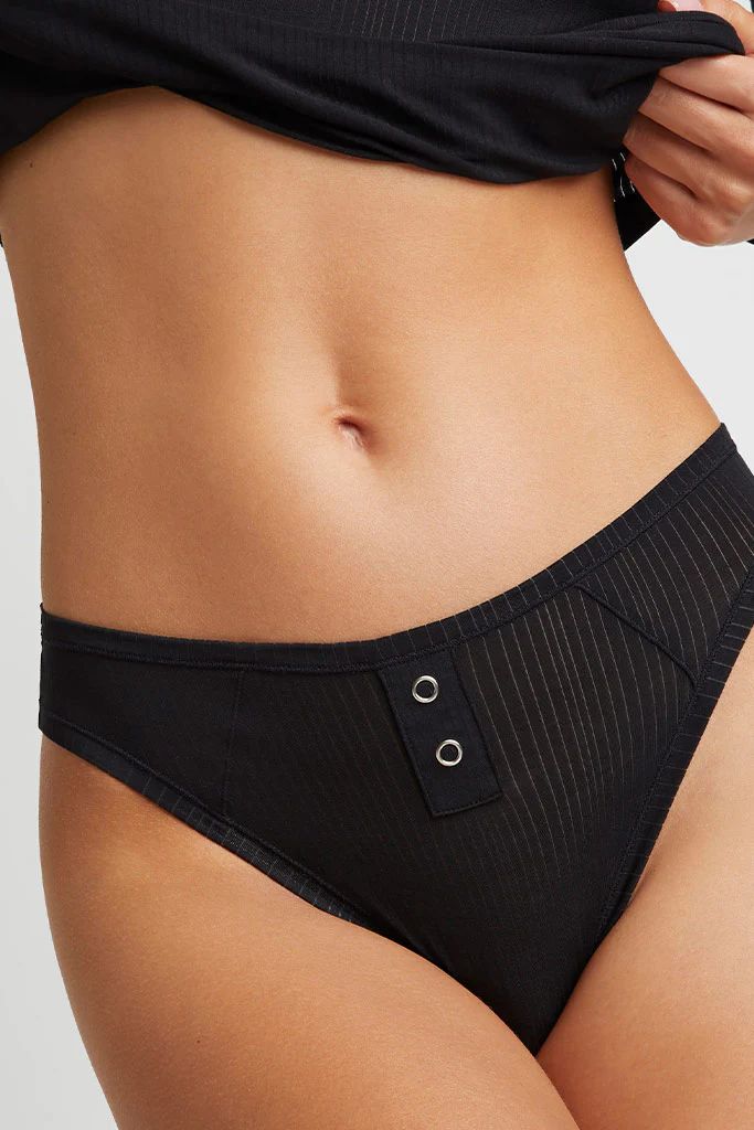 Whipped French Cut Brief in Black | Negative Underwear