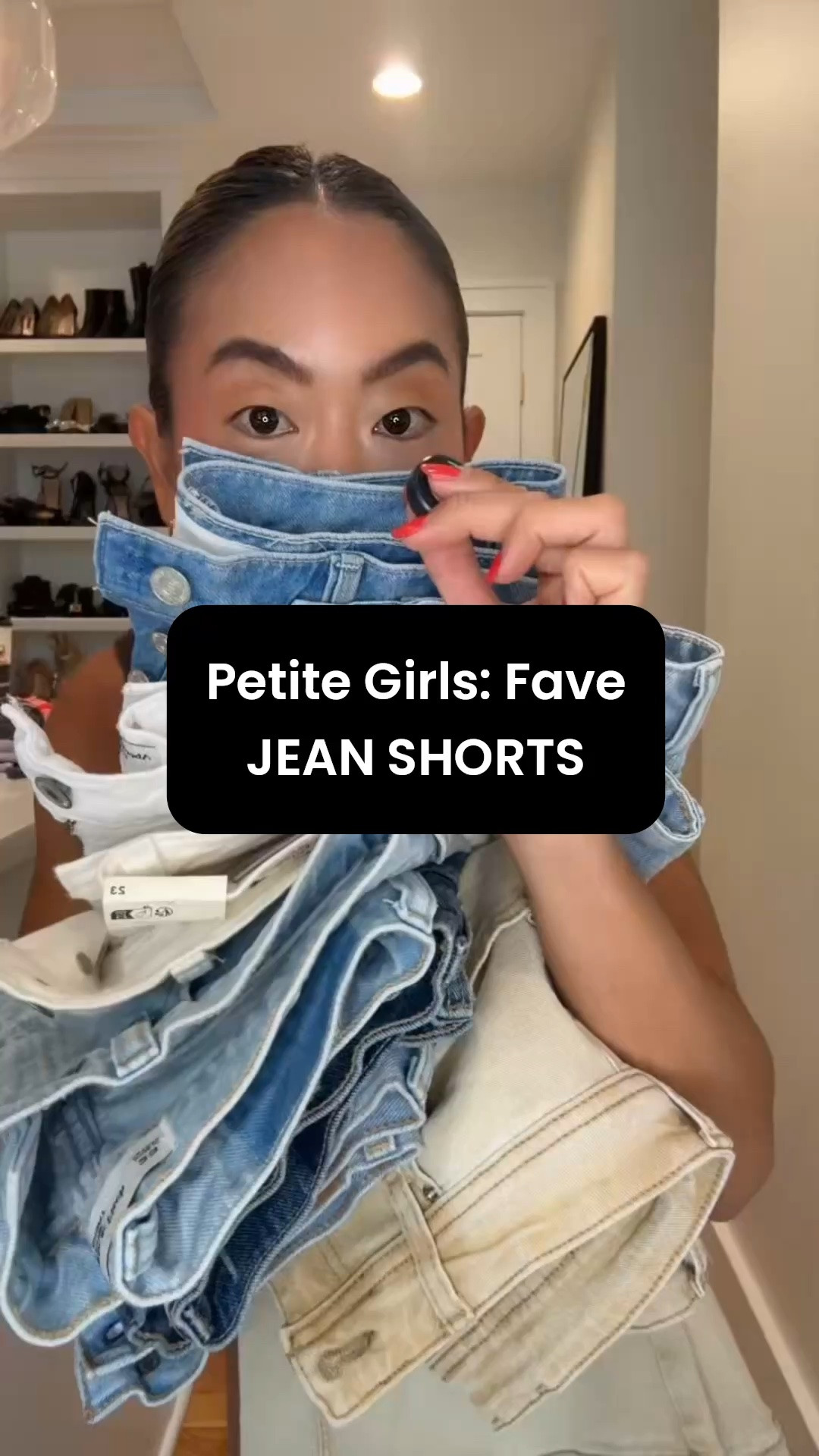 Some of my fave jean shorts as a short girl right now!!! 🙌🏼
Aritzia high rise mid thigh: size 23, 7 yrs wash
A&F high rise loose: size 23, medium/light/black wash 
Mother: size 23, head rush wash 
A&F dad short: size 23, white wash 
Levi’s 501 original: size 23, white wash 
Bermuda shorts: size 2, khaki wash 
One teaspoon: size 22, brown wash

#LTKPetite #LTKOver40