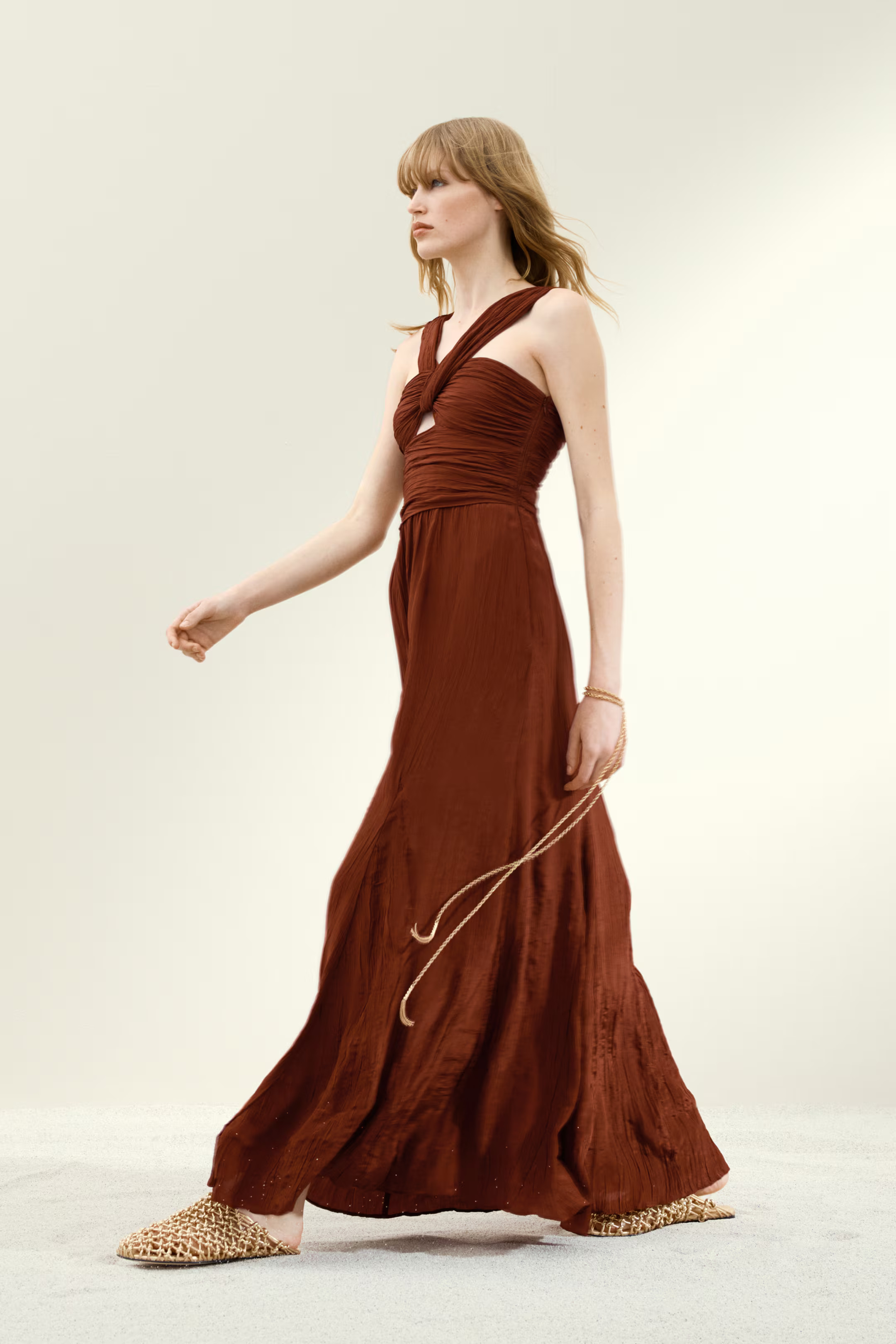 Draped plissé dress | H&M (DE, AT, CH, NL, FI)