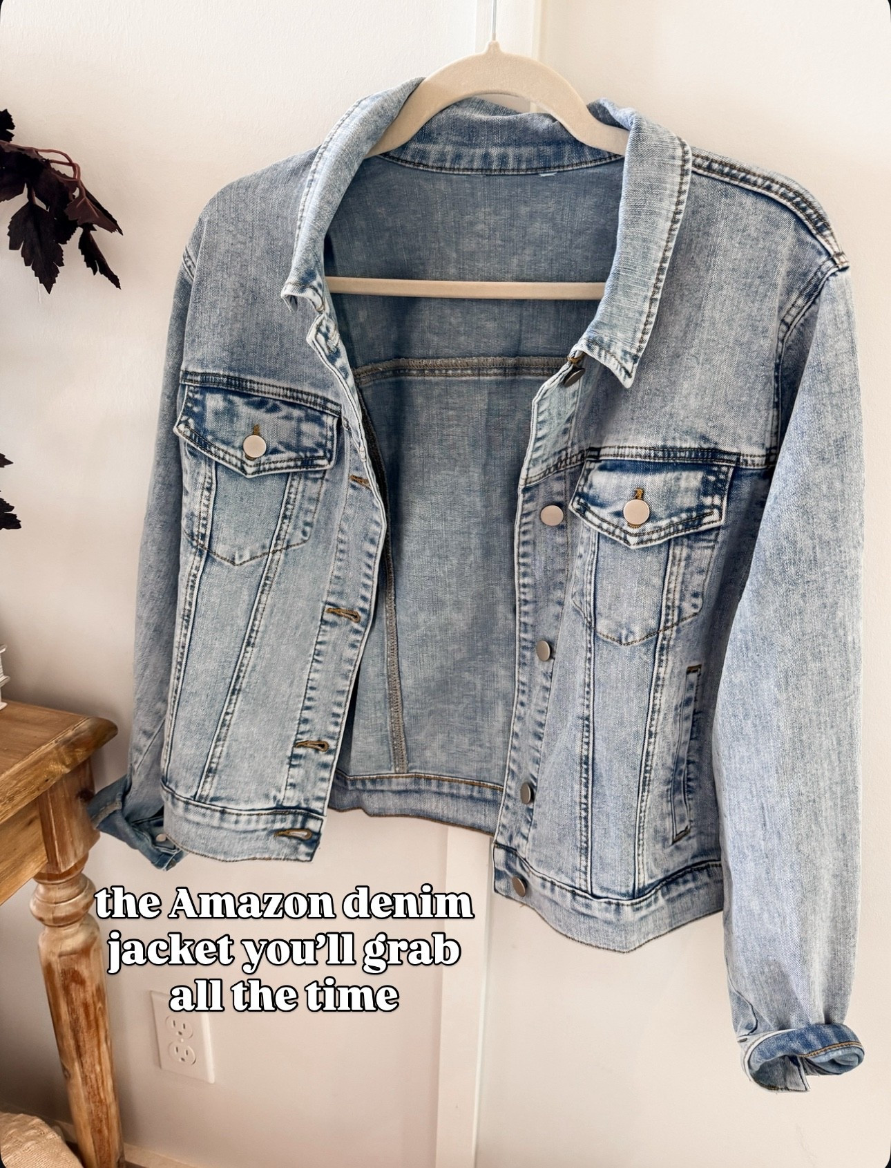Amazon fashion Amazon finds denim jacket size small fall fashion fall outfit 

#LTKSeasonal #LTKFindsUnder50