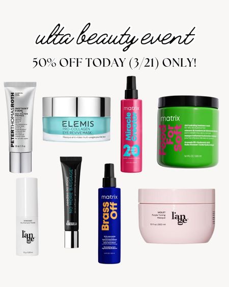 Ulta Semi-Annual Beauty Event sale - these items are 50% off today only! Thursday, March 21, 2024!

#LTKsalealert #LTKbeauty