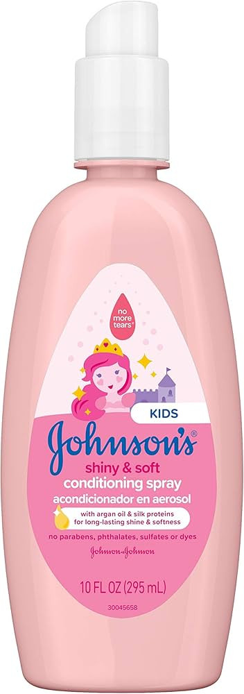 Johnson's Baby Shiny & Soft Tear-Free Conditioning Spray, Paraben- & Sulfate-Free with Argan Oil ... | Amazon (US)