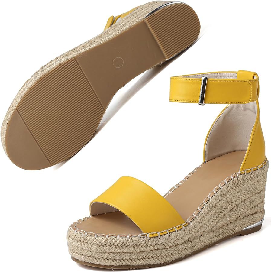 ziitop Espadrille Wedge Sandals for Women | Amazon (US)
