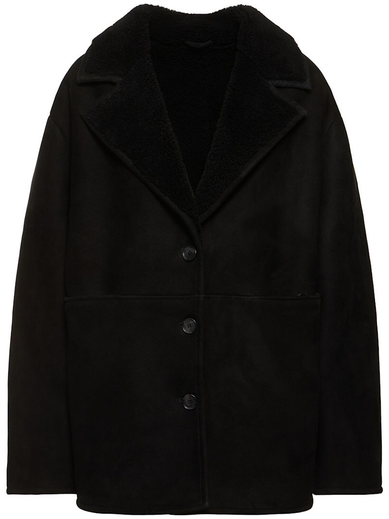 Cirebo suede shearling coat | Luisaviaroma