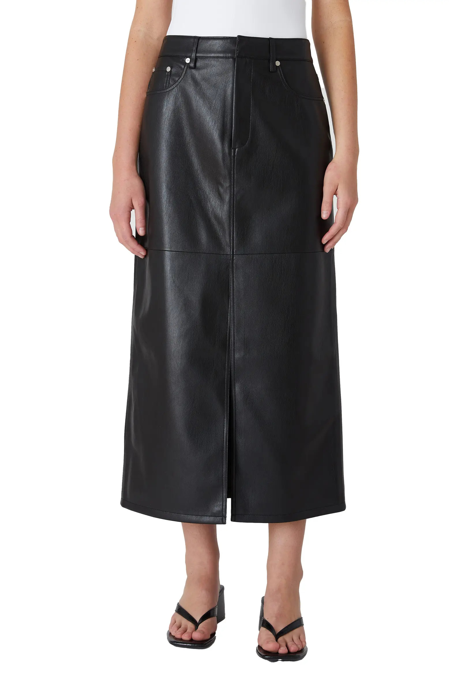 BLANKNYC Faux Leather Midi Skirt | Nordstrom | Nordstrom