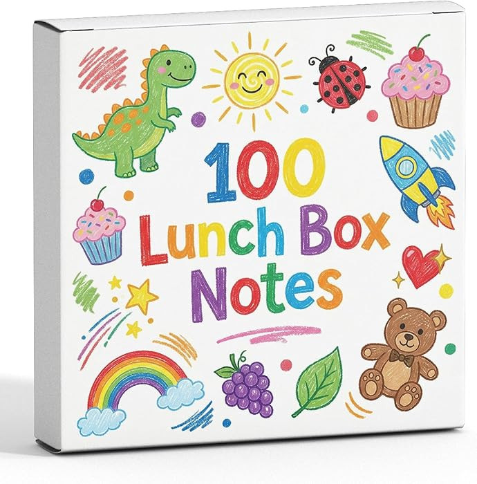 Lunch Box Notes for Kids – 100 Cute & Encouraging LunchBox Notes, Funny & Motivational Notes fo... | Amazon (US)