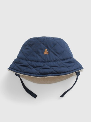 Baby 100% Recycled Sherpa-Lined Bucket Hat | Gap (US)