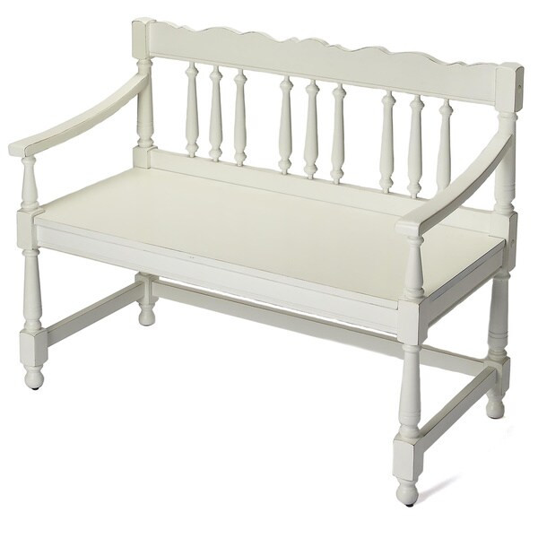 Butler Cather Cottage White Bench | Bed Bath & Beyond