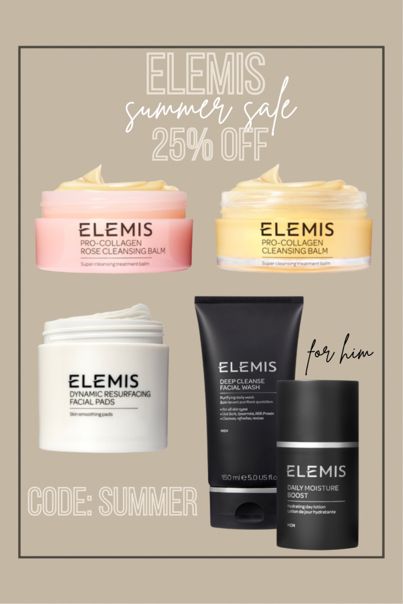 Use code: SUMMER for 25% off Sitewide Elemis @elemis #elemispartner #ad 

#LTKstyletip #LTKsalealert #LTKbeauty