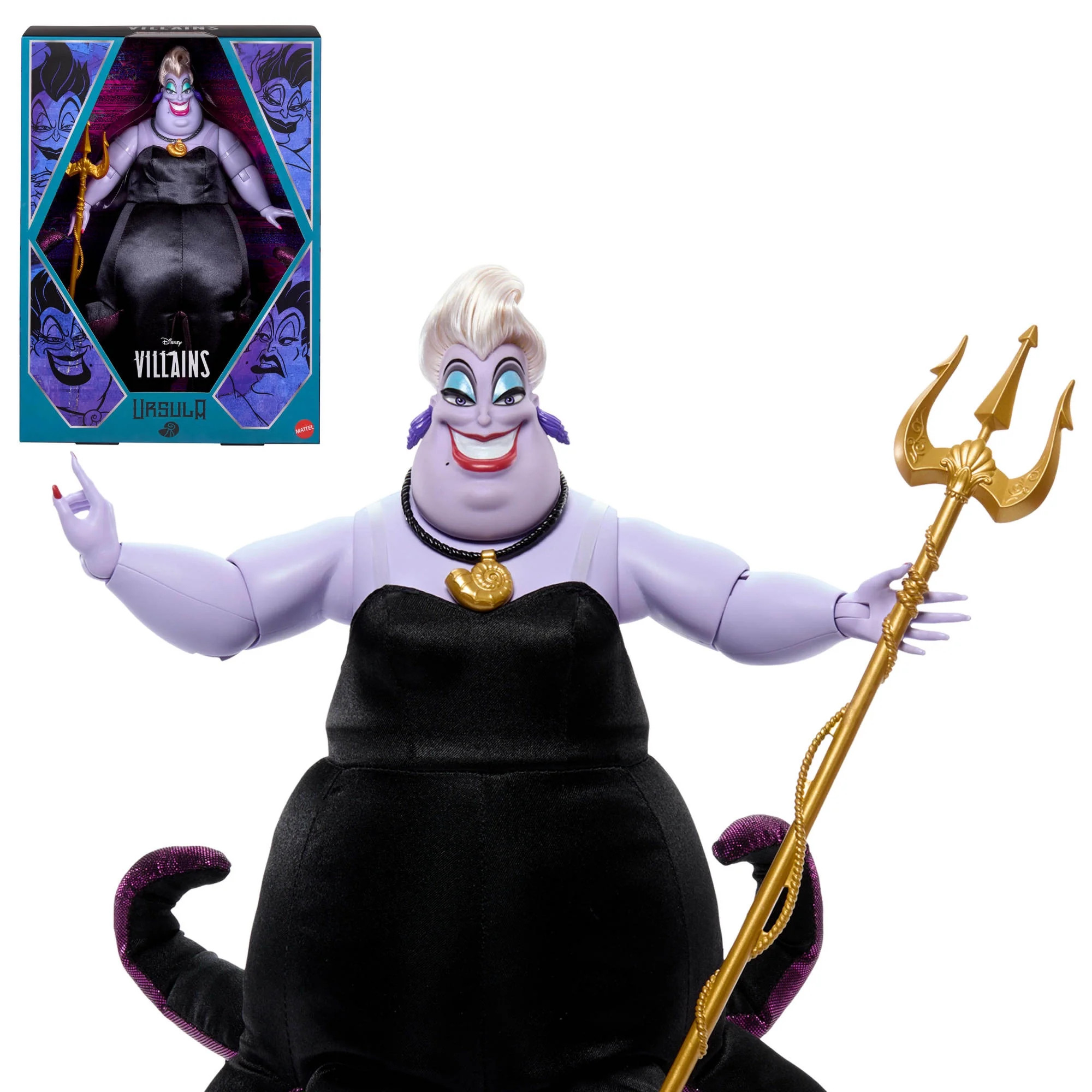 Disney Collector Ursula Collectible Villains Fashion Doll in Signature Look with 1 Accessory | Walmart (US)