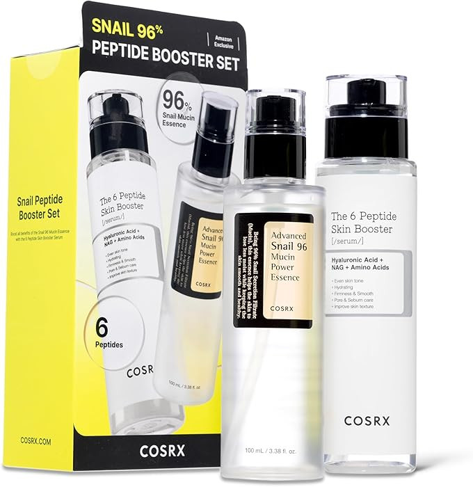 COSRX Snail Mucin 96% Peptide Booster Set - Amazon Exclusive - Korean Skin Care, Gift Sets, Skin ... | Amazon (US)