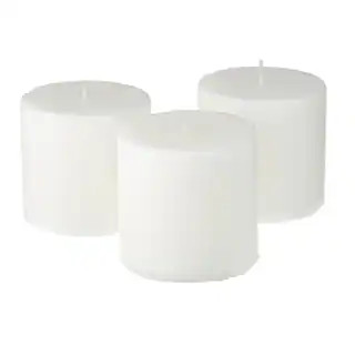 Ashland® Basic Elements™ White Pillar Candle, 3 Pack | Michaels | Michaels Stores