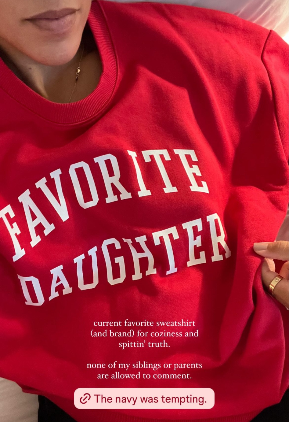 Can’t get enough of this sweatshirt. I love everything this brand makes so I’m not shocked, but it’s also such a fun conversation starter from a brand that typically makes classic pieces. It’s SO COZY  