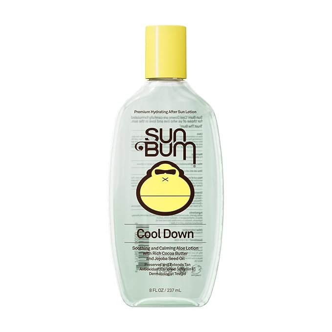 Sun Bum Cool Down Aloe Vera Gel - Vegan After Sun Care to Soothe and Hydrate Sunburn - 8 oz | Amazon (US)