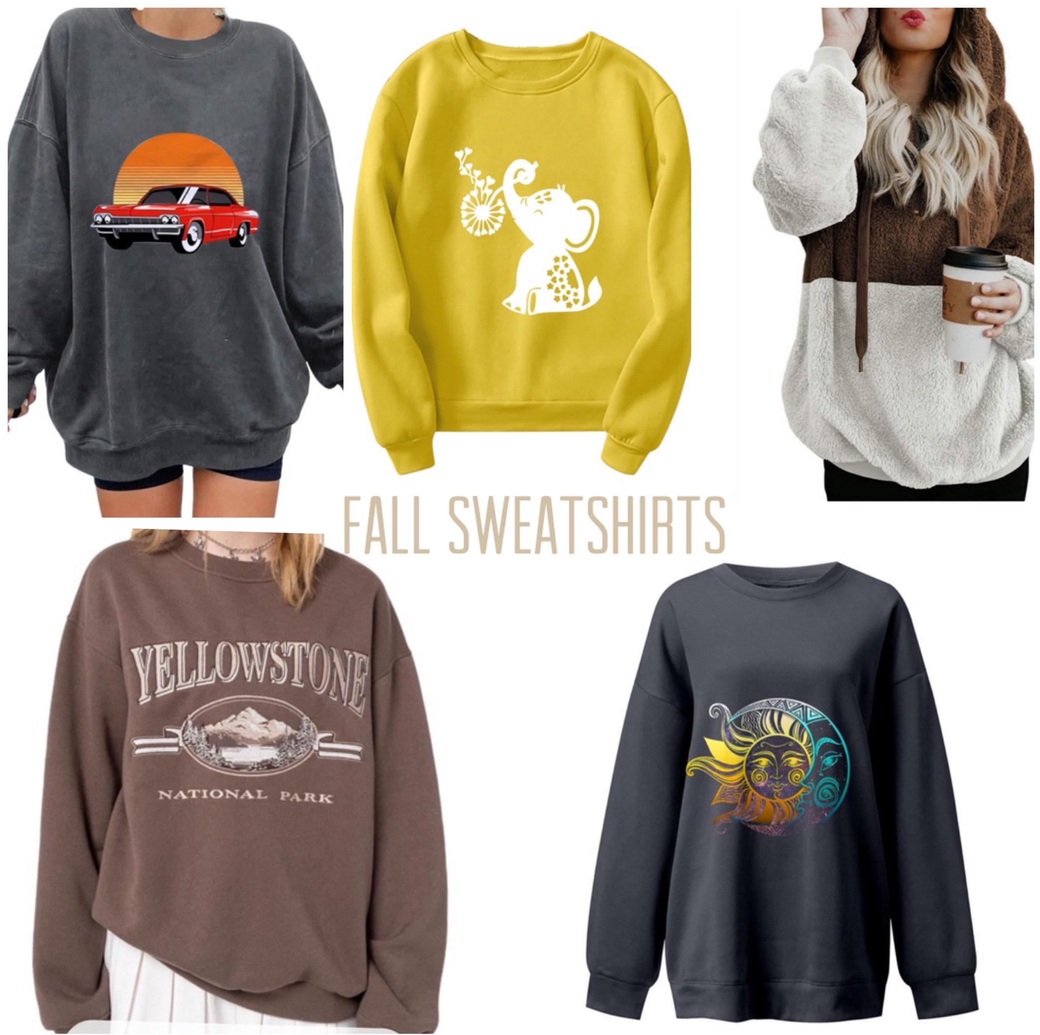 Sweatshirts for the fall season!! #oversized #graphicsweatshirt #fallseason #yellowstonesweatshirt

#LTKSale #LTKfit #LTKSeasonal