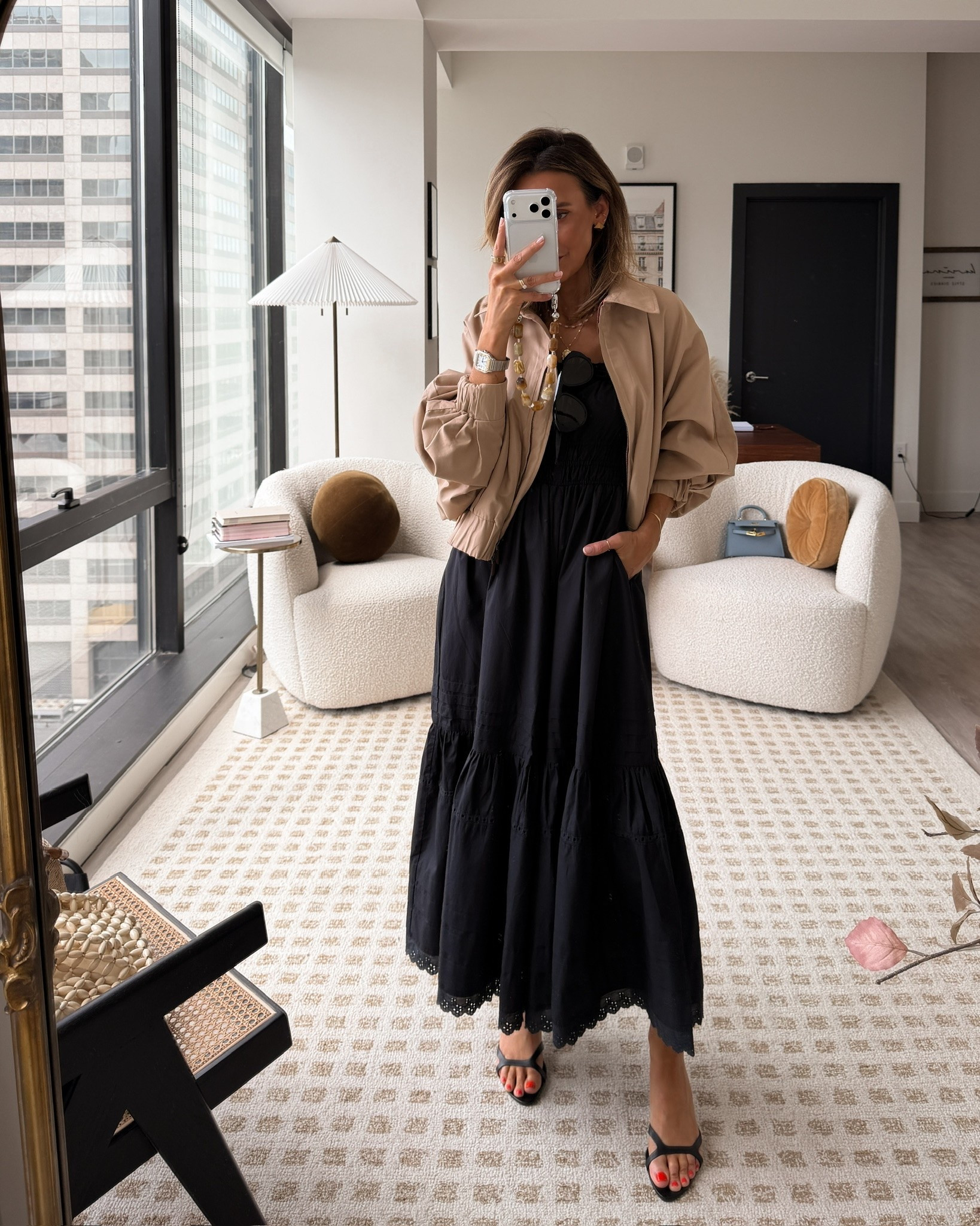 I have been loving this lightweight, cropped utility jacket, especially for the transitioning weather. Paired it with this beautiful dress that easily goes from casual to dressy! Get both on sale with code KARINA20

#LTKSaleAlert #LTKSeasonal #LTKOver40