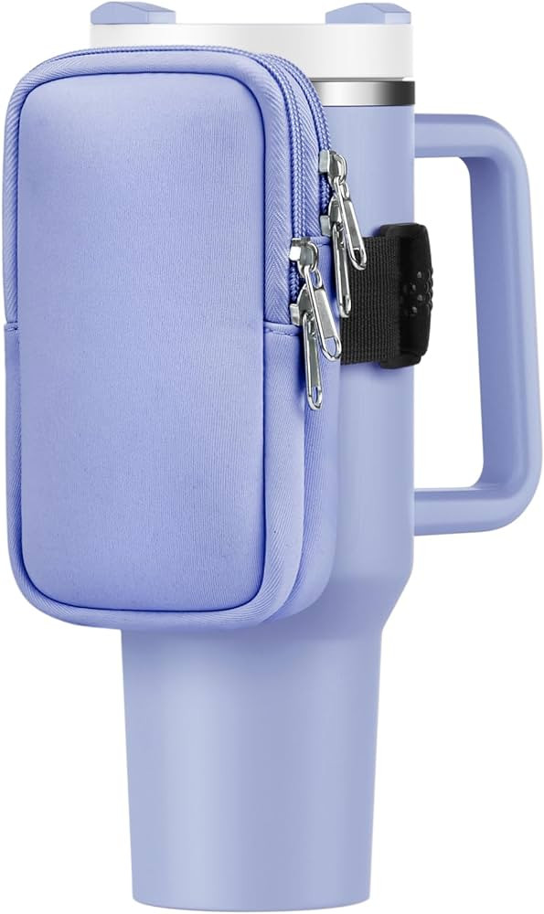 Water Bottle Pouch For Stanley Cup 40oz 30oz, Running Water Bottle Bag for Cards, Keys, Phone, Gy... | Amazon (US)