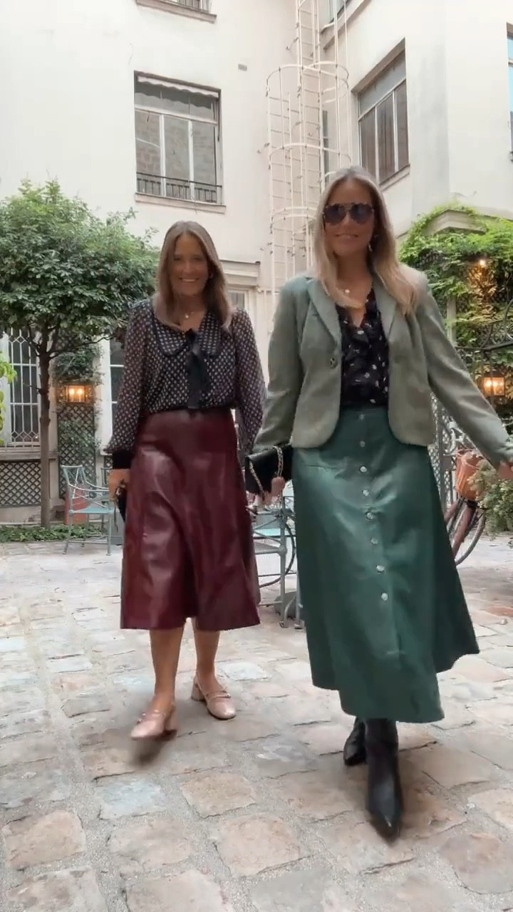 Long leather skirts in rich fall tones are such a standout piece this season. We love pairing them with printed blouses for a mix of texture and pattern. A chic look that feels modern but with a twist! 

#LTKSeasonal #LTKOver40 #LTKMidsize