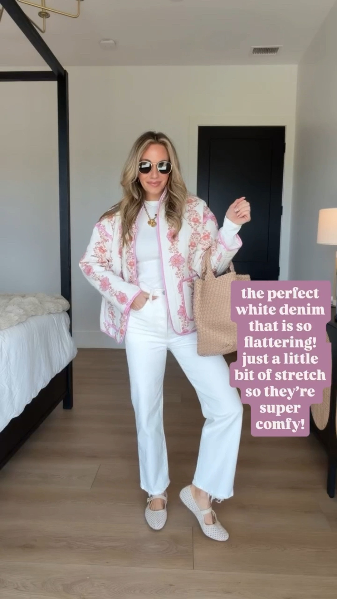 These white Levi’s from Amazon are a staple in my Spring wardrobe! // I’m 5’3 wearing a size 25, small top, and xs jacket! 

#LTKmomlife #LTKSeasonal #LTKootd