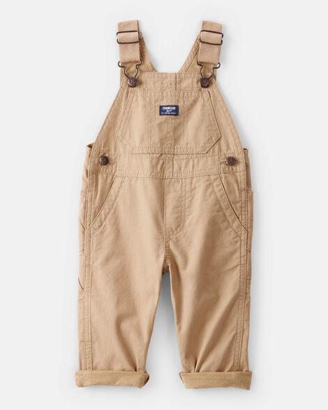 OshKosh B'gosh Baby Boys Boy Canvas Overalls - Khaki 3M Khaki | Carter's Inc