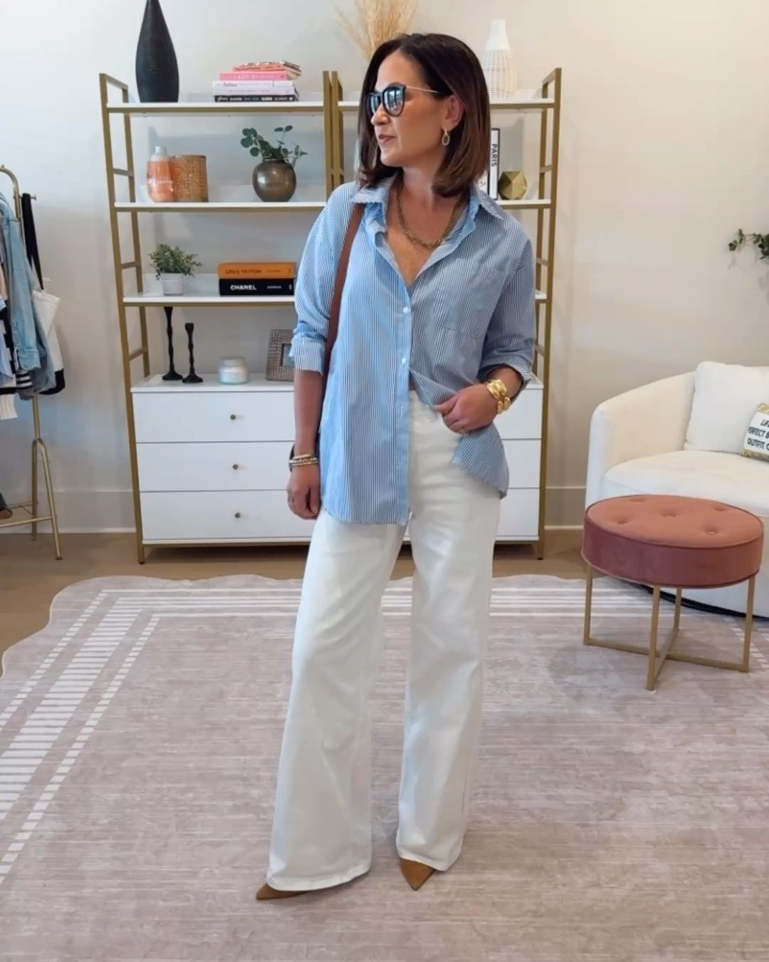 Styling the viral $28 target jeans that are now available in cream! Wearing a 2 regular in jeans 

I prefer a cream denim over a stark white for Spring & Summer - so versatile - pair with sandals, heels, loafers, or sneakers with so many different tops & layering pieces 

#LTKOver40 #LTKootd #LTKgrwm