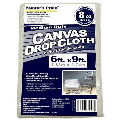 Painter's Pride 8-oz Canvas 6-ft x 9-ft Drop Cloth | Lowe's