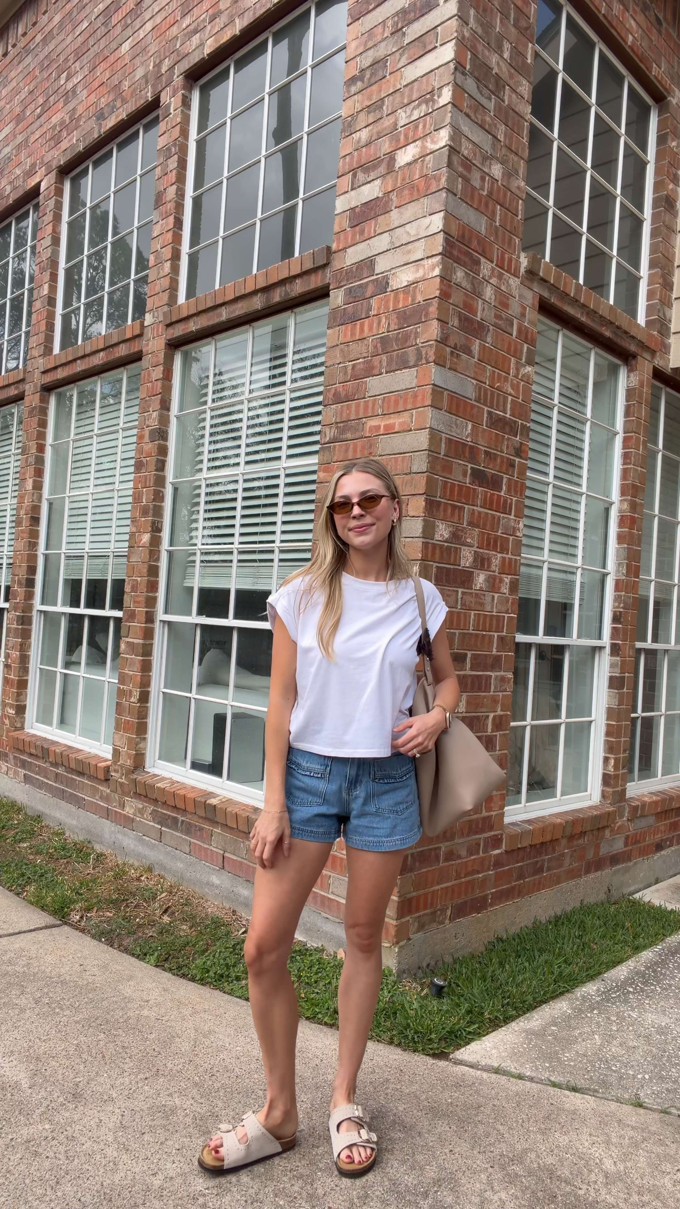 Casual summer outfit! M in tee, 2 in shorts!
 

 