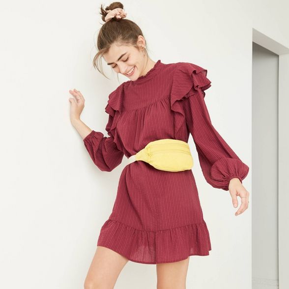 Women's Long Sleeve Ruffle Dress - Wild Fable™ | Target
