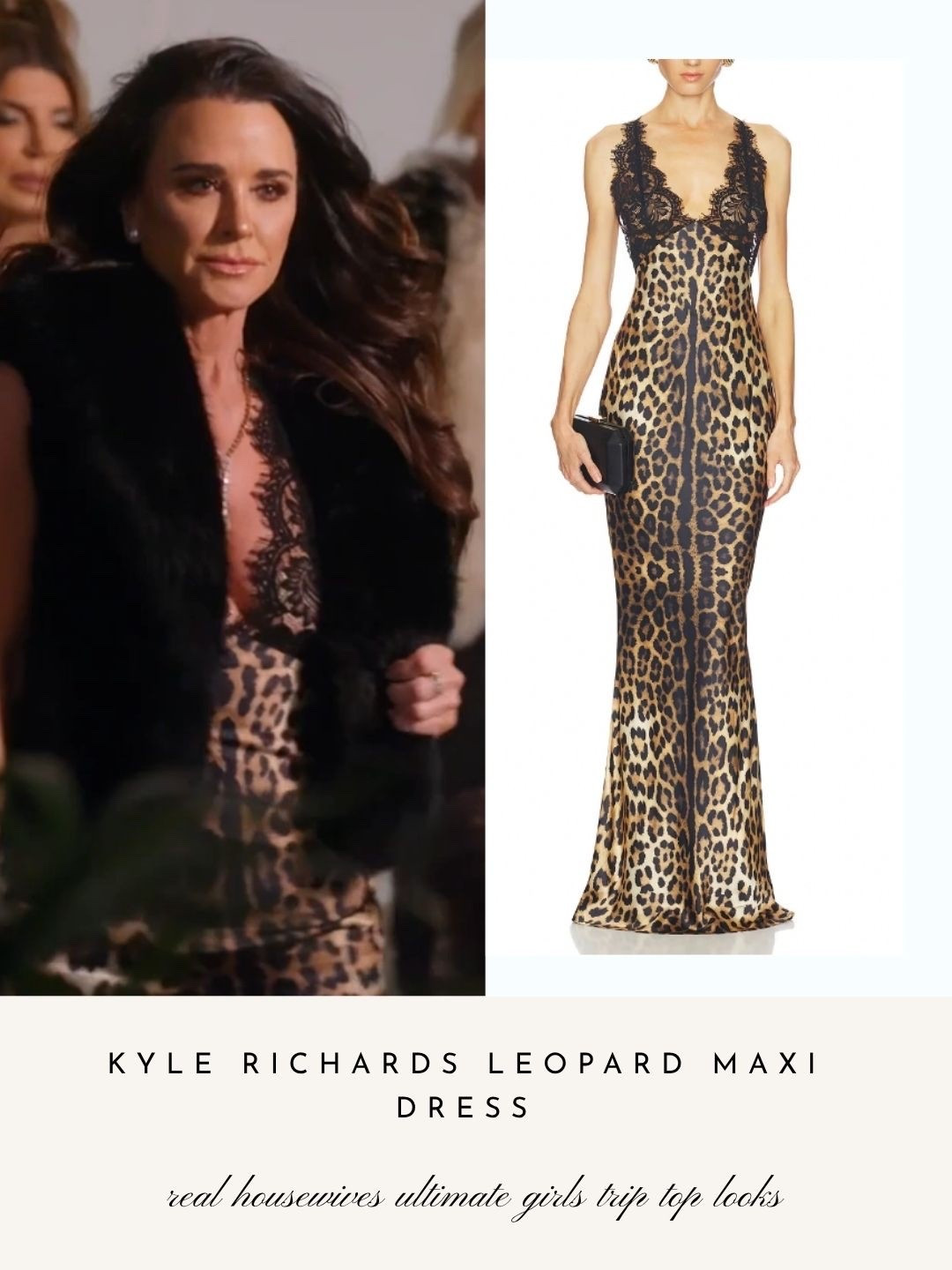 Kyle Richards’ Leopard Maxi Dress