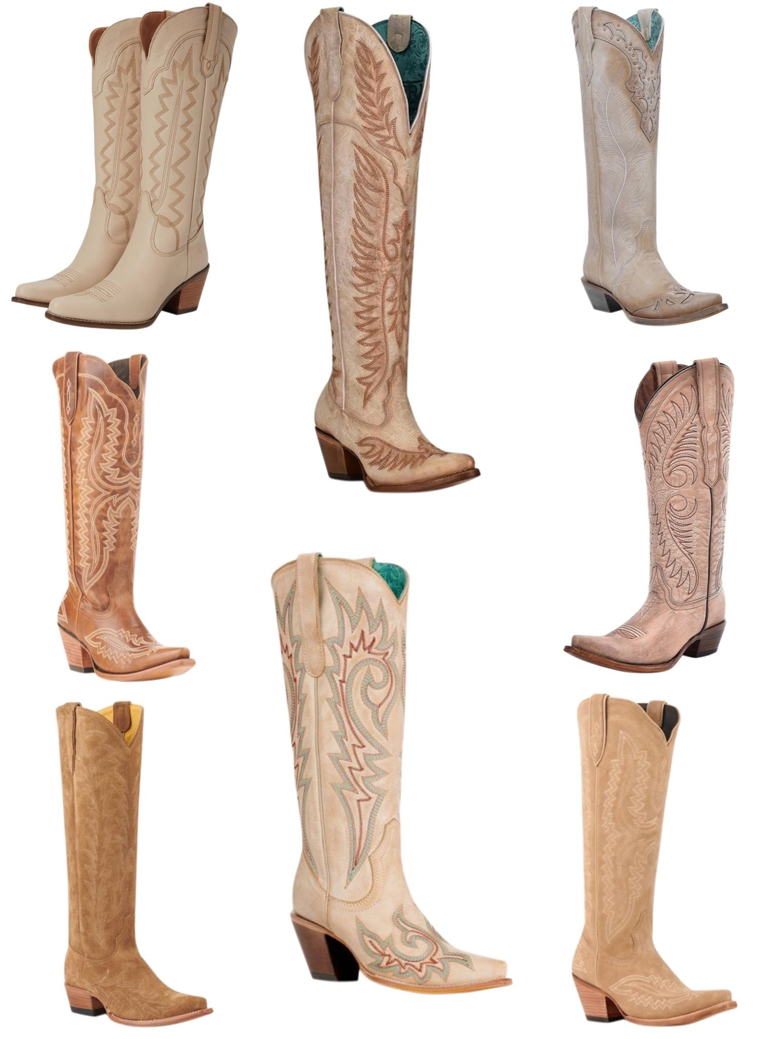 Brown/beige western boots!

#LTKootd #LTKSeasonal #LTKSaleAlert