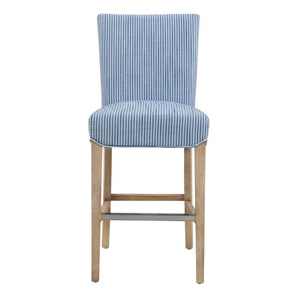 Zyaire Upholstered Counter Stool with Solid Wood Frame | Wayfair North America