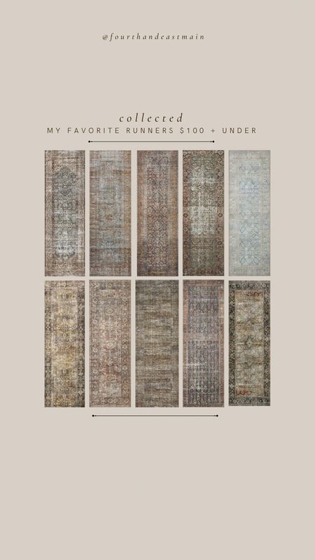 COLLECTED // MY FAVORITE RUNNERS $100 and UNDER - VINTAGE LOOK 

AMBER INTERIORS
AMBER INTERIORS DUPE
MCGEE
RUG ROUNDUP
RUNNER ROUNDUP

#LTKhome