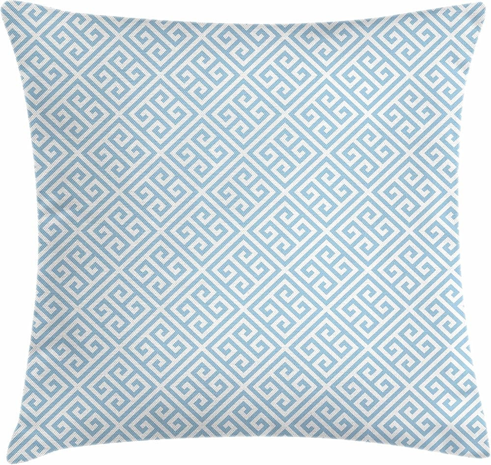 Ambesonne Greek Themed Throw Pillow Cushion Cover, Geometrical Maze Pattern Design Hellenistic Or... | Amazon (US)