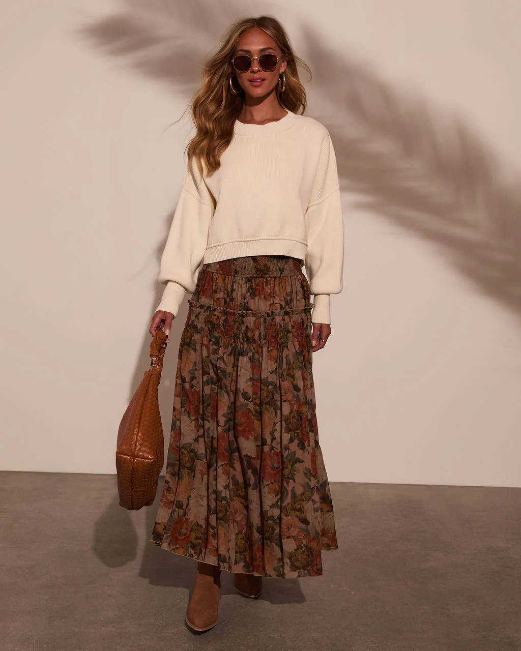 Morning Call Printed Maxi Skirt | VICI