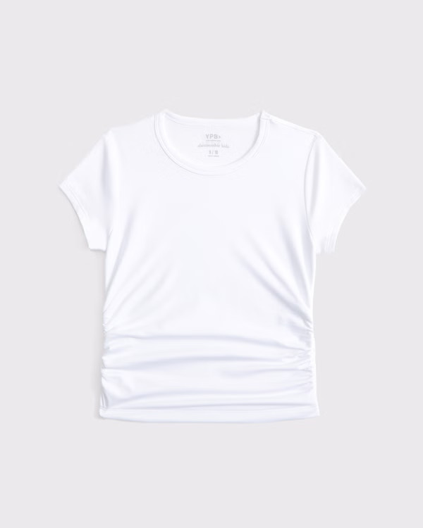 ypb side ruched tee | Abercrombie & Fitch (US)