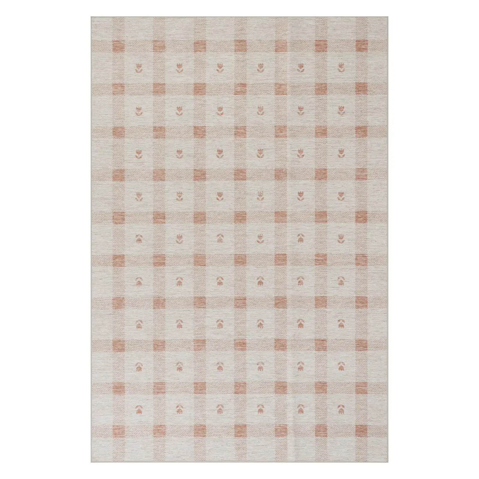 Gingham Machine Washable Rug | Annie Selke