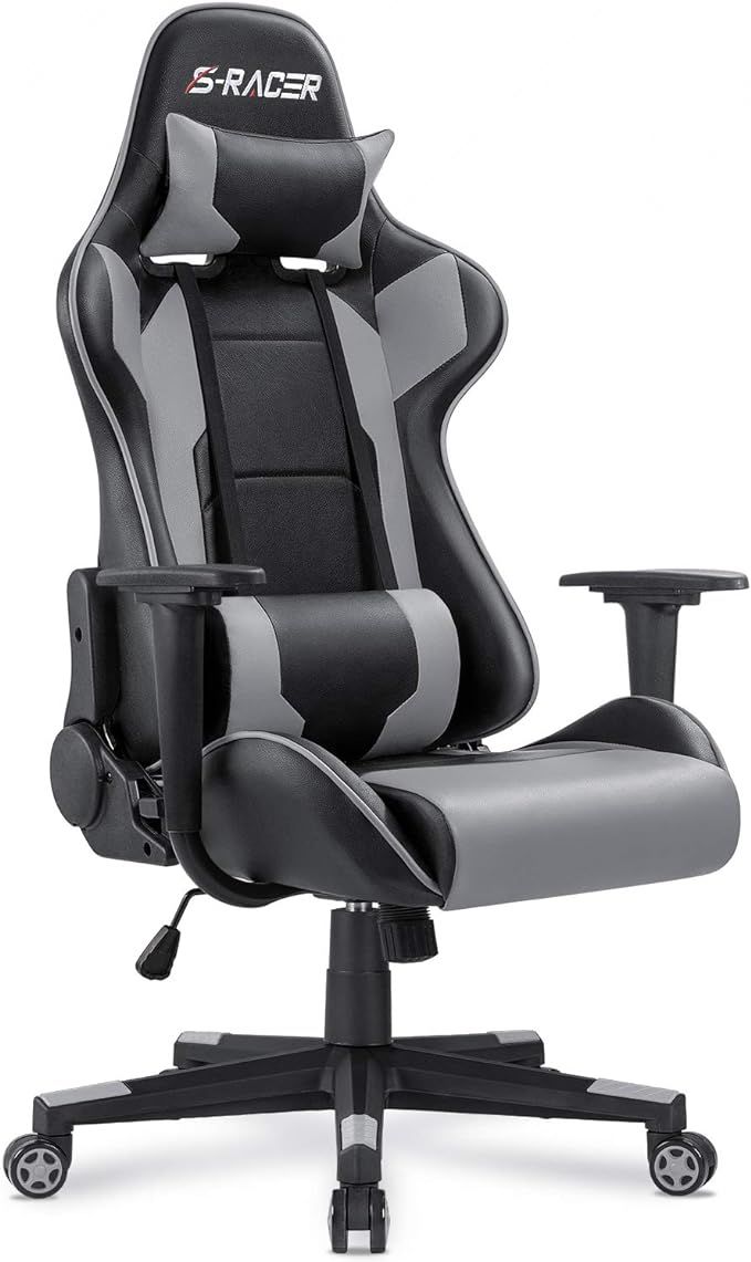 Homall Gaming Chair, Office Chair High Back Computer Chair Leather Desk Chair Racing Executive Er... | Amazon (US)