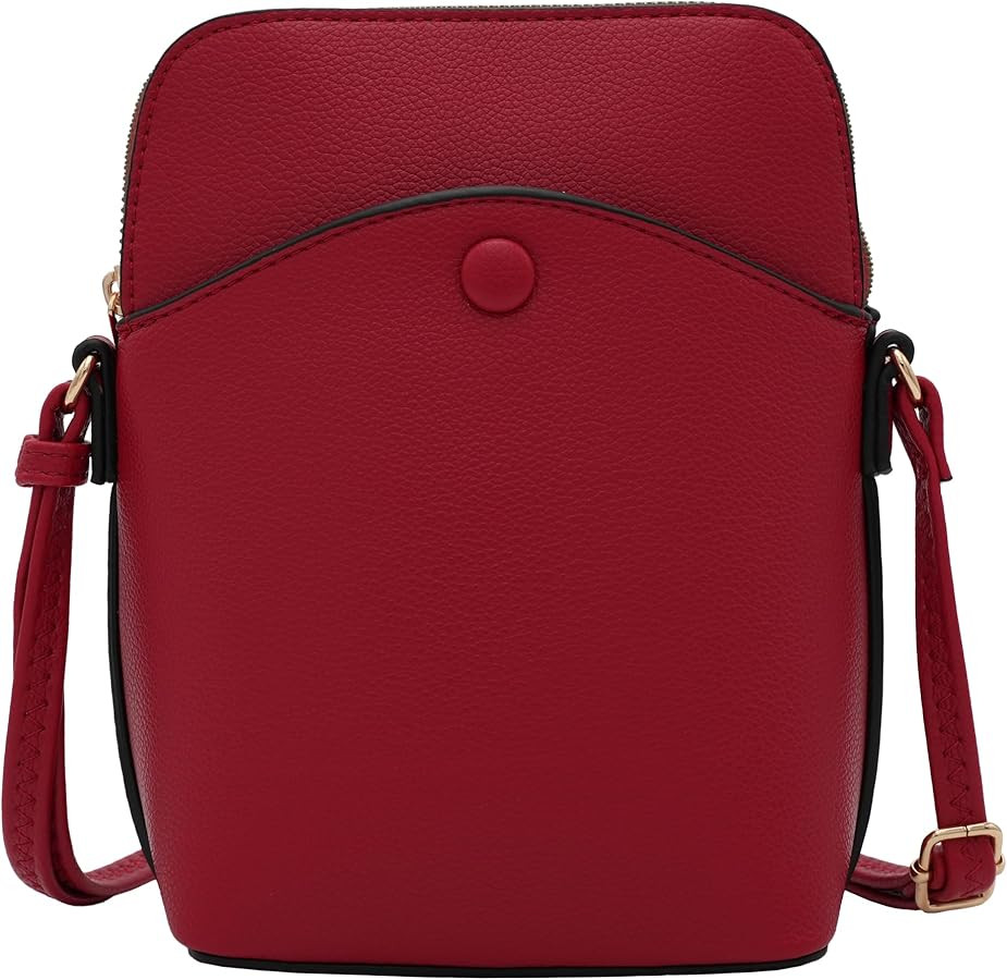 Small Crossbody Bag with Gold Hardware, Mini Shoulder Purse with Adjustable Strap | Amazon (US)