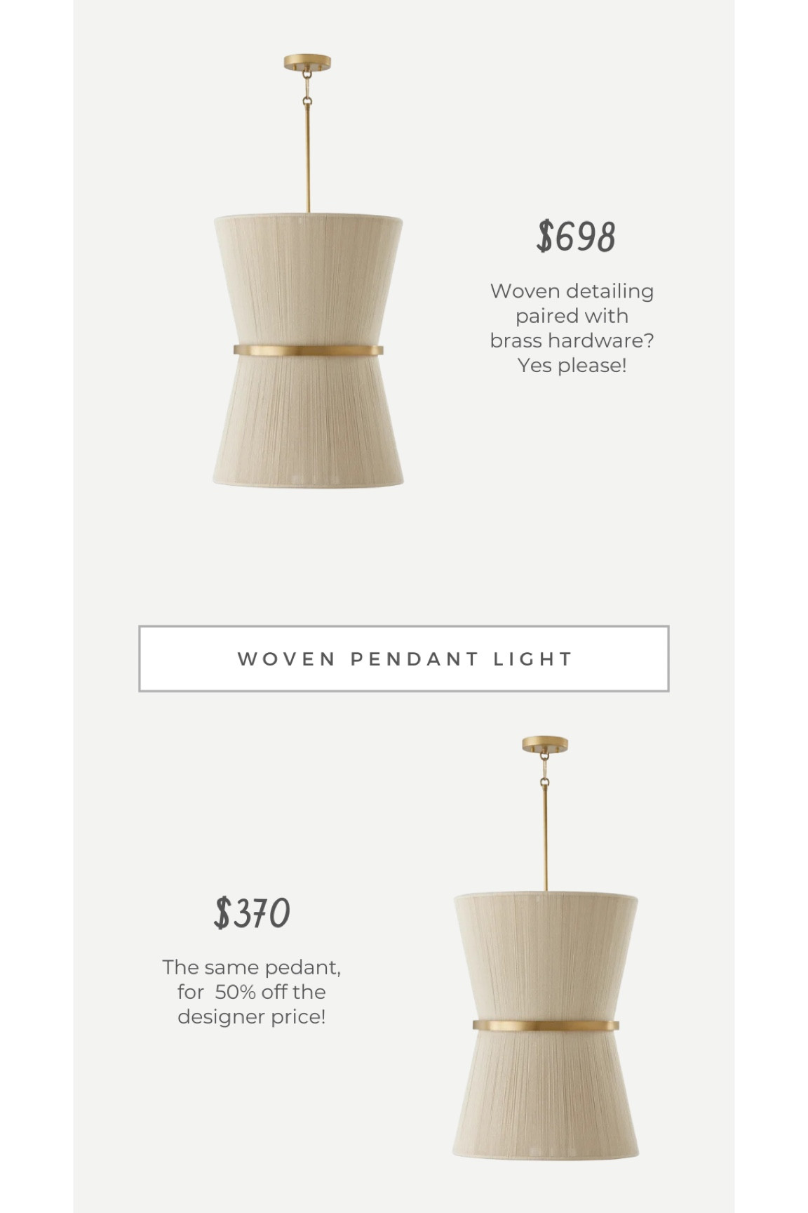 Woven pendant light look for less

#LTKsalealert #LTKMostLoved
