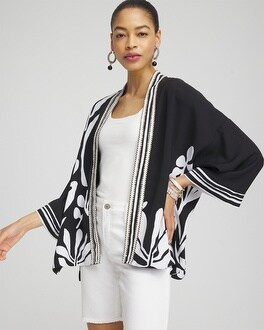 Black & White Floral Kimono | Chico's