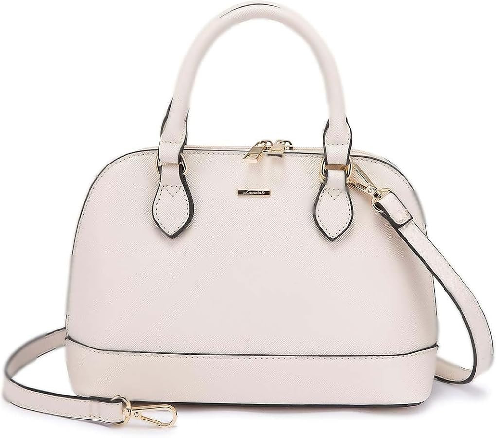 LOVEVOOK Purse for Women Small Crossbody Bags Classic Double Zip Top Handle Dome Satchel Bag | Amazon (US)
