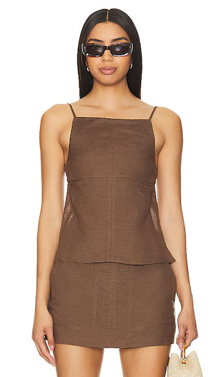 Keila Top in Chocolate Brown | Revolve Clothing (Global)