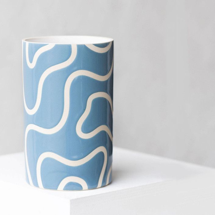 Wiggle Vase - French Blue | Minted