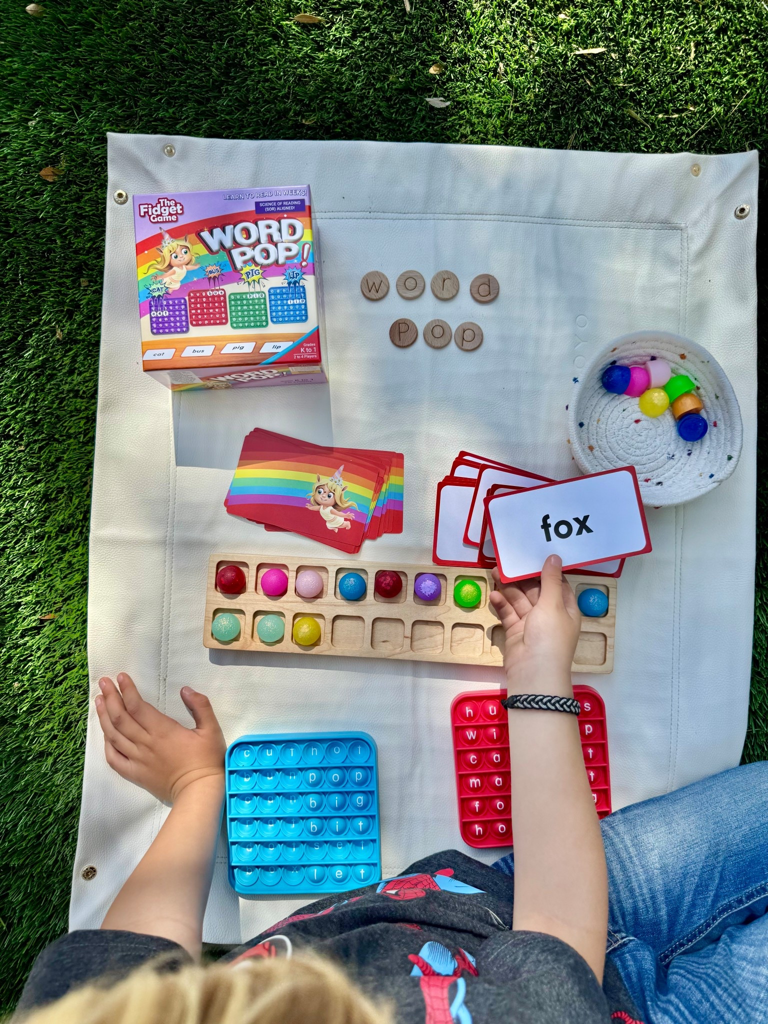 When reading isn’t feeling as fun, turning it into a game can make all the difference! 🎉📚

We used this interactive bingo-style reading game today. He flipped the cards, searched for the word on the pop mats, then popped while he segmented and blended the CVC word.

To keep track of how many words he read, I set out a 20 frame and some loose parts. My goal was 20 words… but after filling the tray he didn’t want to stop and ended up reading 10 more! 🙌

Little moments like this remind me how powerful play-based learning can be.

#homeschoolreading #phonicspractice #cvcwords #learningthroughplay #homeschoolideas #playbasedlearning #earlyreaders #homeschoolmom #handsOnLearning #readinggames

#LTKKids