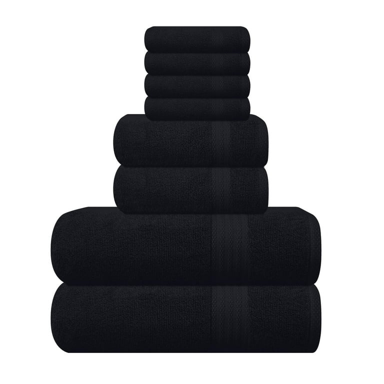 MyOwn Ultra Soft 8-Piece Towel Set - 100% Pure Ringspun Cotton, Contains 2 Oversized Bath Towels ... | Walmart (US)