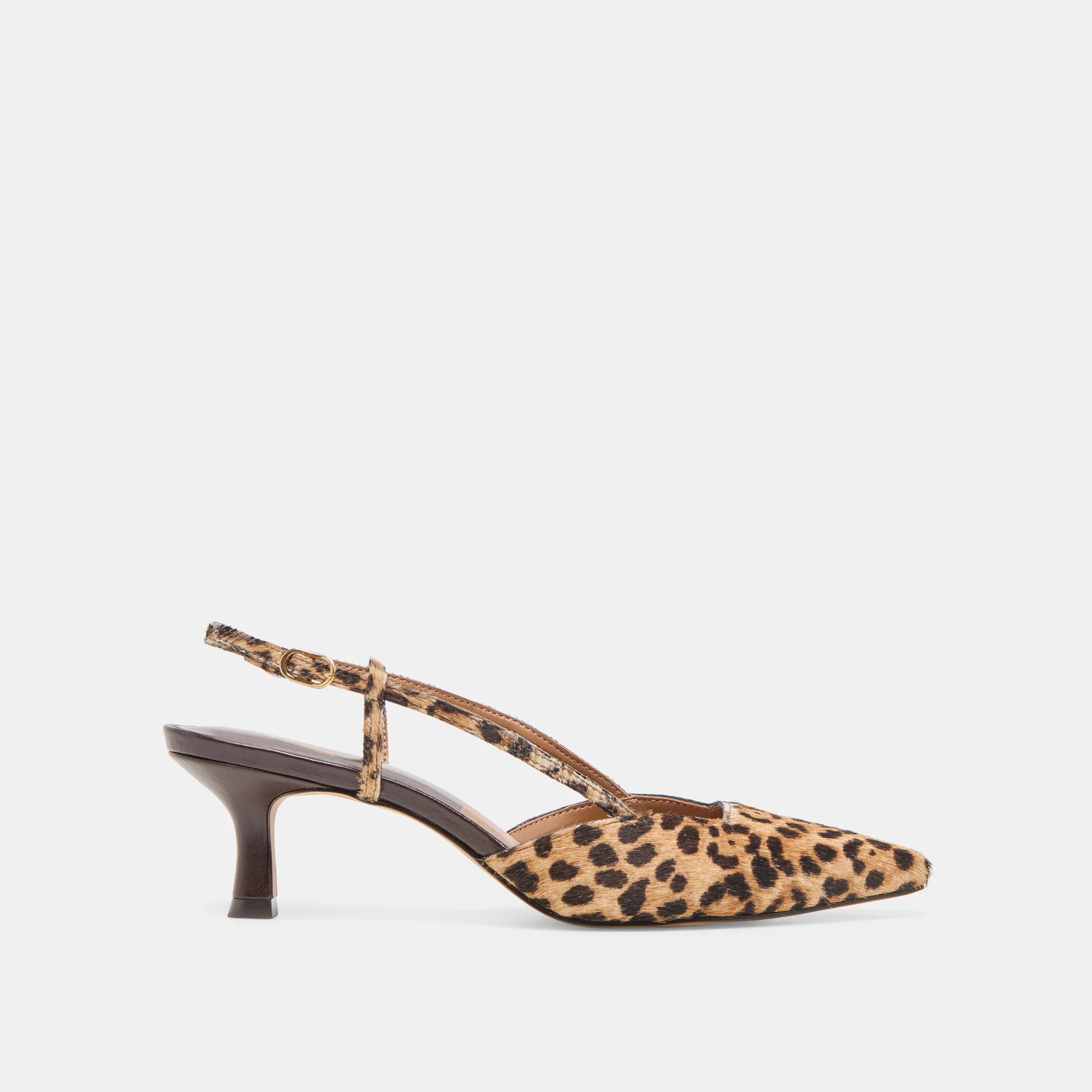 Odela Heels Dk Leopard Calf Hair | DolceVita.com