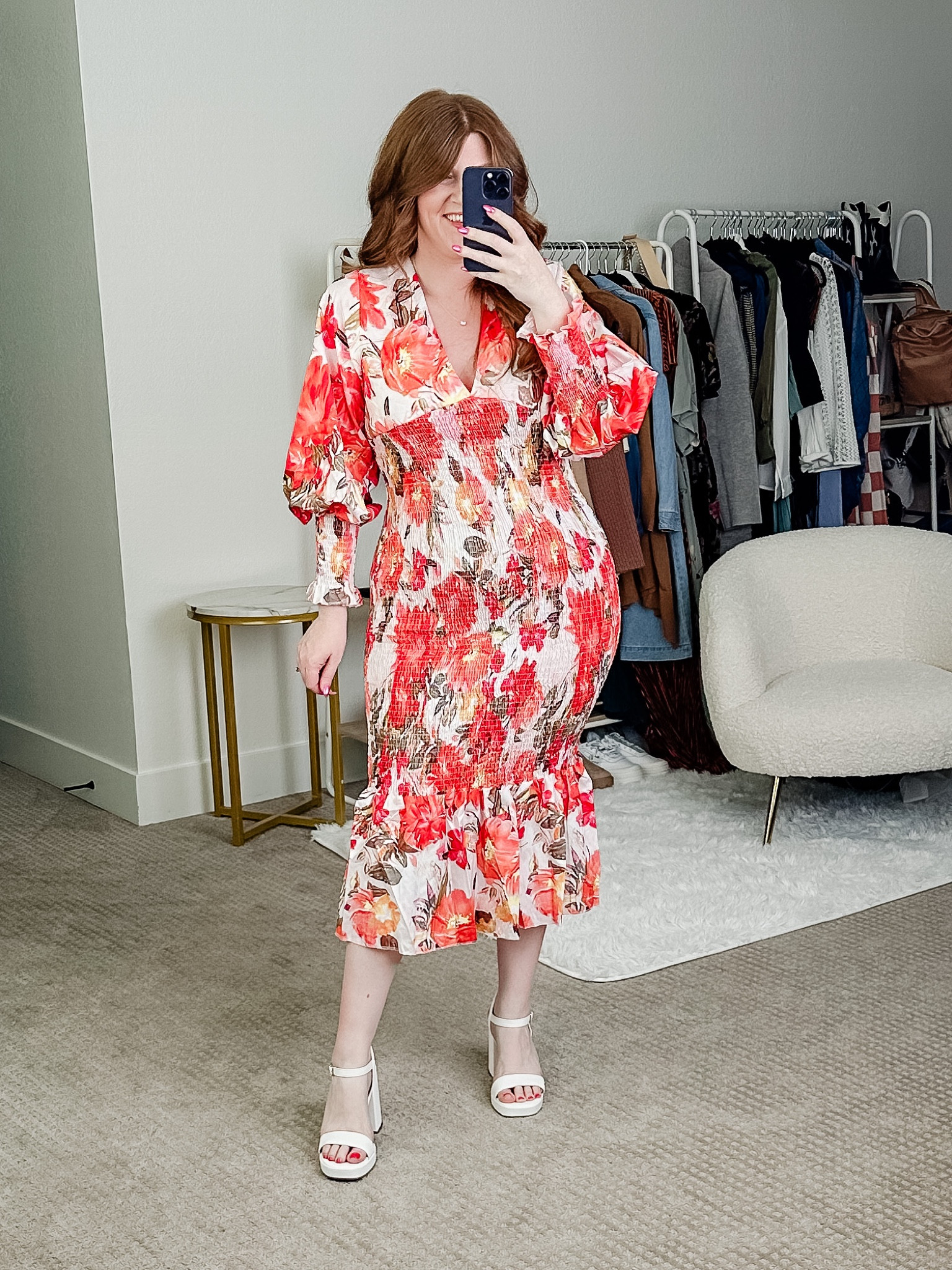 Another fun amazon fall wedding guest dress option! Size large with shapewear. 

Fall dress. 

#LTKmidsize #LTKunder50 #LTKwedding