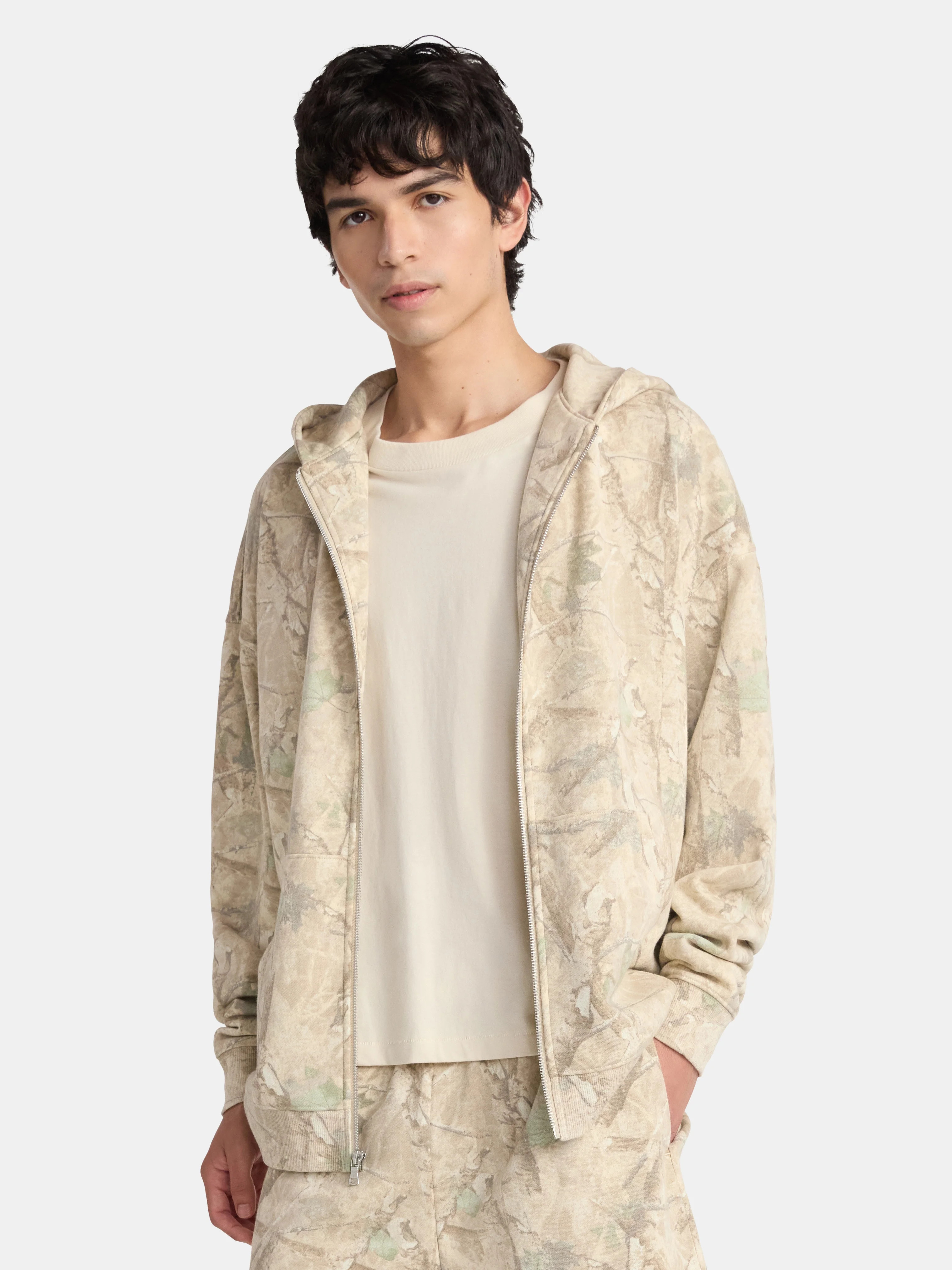 No Boundaries Zip Hoodie with Long Sleeves, Men's & Big Men's | Walmart (US)