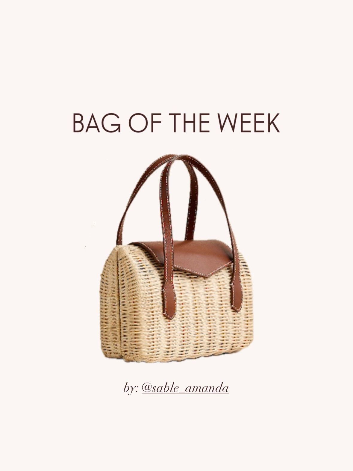 Gorgeous small spring summer rattan leather top-handle bag that looks very similar to a well-known brands version, at a steep fraction of the price. While it is real leather, no where does it say “English saddle leather” like an influencer has claimed 🙊 Nonetheless, an adorable find of an itbag for this week! 

#LTKItBag #LTKSeasonal